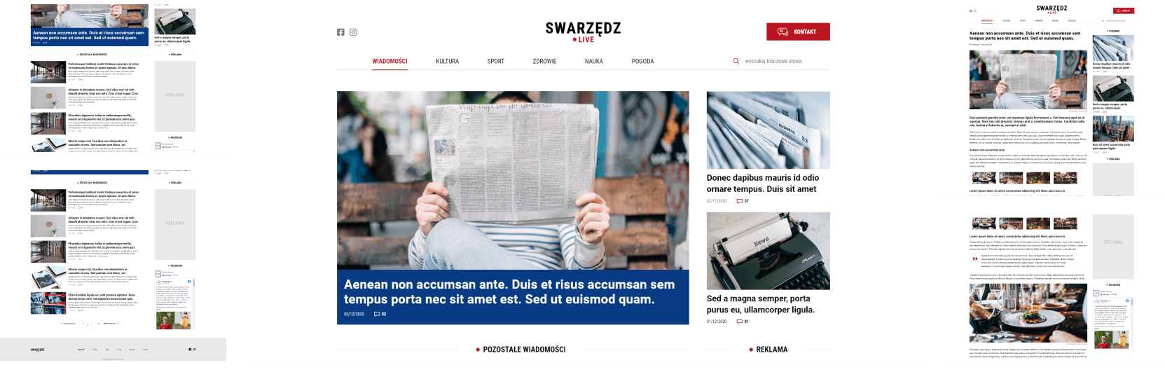 Strona internetowa swarzedzlive.pl